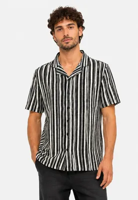 Produktbild von Sublevel Bequemes Kurzarmshirt Knopfverschluss Reverskragen Größe: S