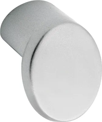 Immagine prodotto di Pomolo per mobili Citterio Fama ø 21mm - Pomolo per mobili larghezza 26mm - Maniglia per cassetti, zinco pressofuso, colore alluminio