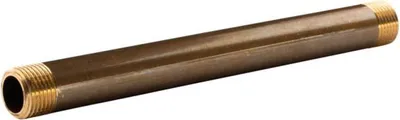 Produktbild von Messing Gewinde-Fitting Distanz Doppelnippel 1/2' - 1/2' L=200mm, schwere Ausführung