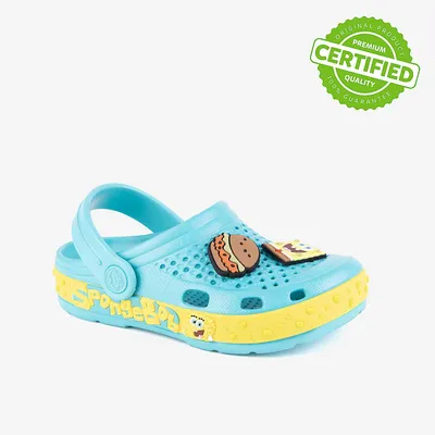 Obrázek produktu pro Dětské dřeváky Coqui Spongebob Lindo Clogsturquoise-žluté - 32/33