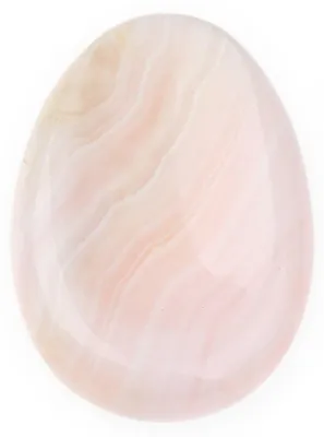 Produktbild von Daumenstein Calcit rosa Mangano Edelstein 5x3,5cm Heilwirkung Handschmeichler