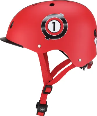 Produktbild von Globber - Kinderhelm Elite Lights New Red Racing XS/S
