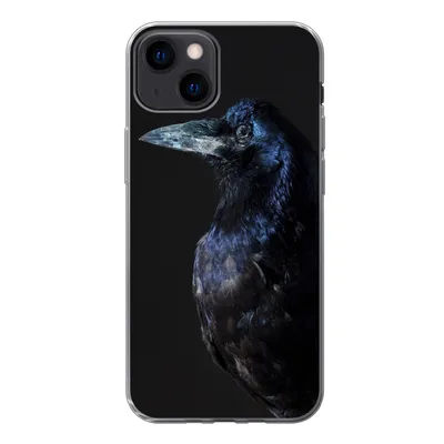 Produktbild von MuchoWow® Handyhülle Schutzhülle Hülle für iPhone 13 Vogel - Tiere - Schwarz Silikon Softcase Handy Hülle - Karteninhaber