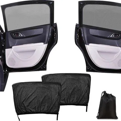 Produktbild von Famanu Baby Auto-Sonnenschutz mit UV-Schutz - universelle Sonnenblende - 2 Stück