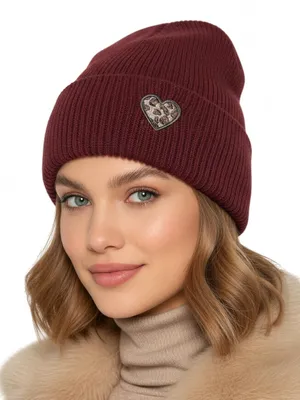 Productafbeelding van Uni Gebreide Wintermuts met Hartpatroon
