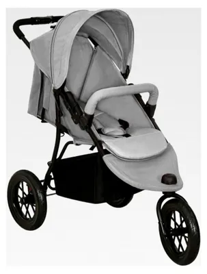 Produktbild von Kinderwagen in Hellgrau aus Stahl, 12,78 kg