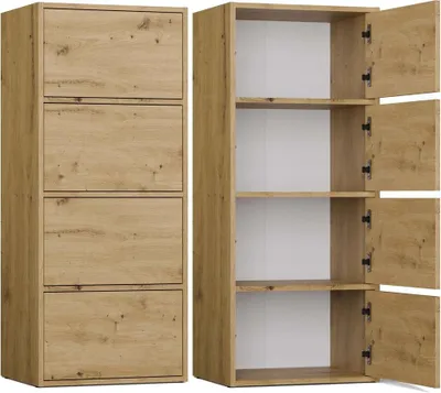 Produktbild von Kommode Alma Anthrazit/Eiche Artisan