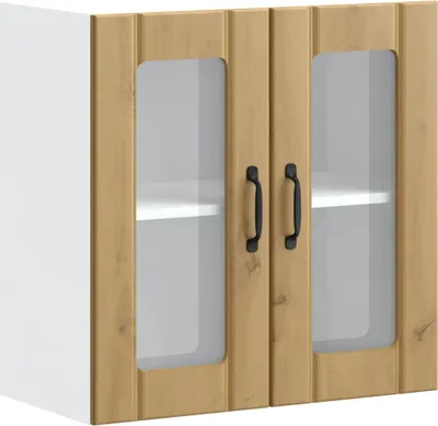 Produktbild von Hochwertig Küchen-Hängeschrank mit Glastür Artisan-Eiche Holzwerkstoff 853916