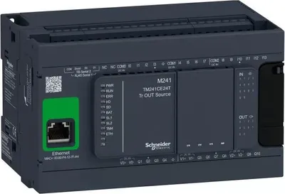 Produktbild von Schneider Electric TM241CE24T, IP20, -10 - 50 °C, -25 - 70 °C, 150 mm, 95 mm, 90 mm