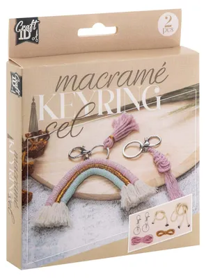 Zdjęcie produktu dla Breloki z makramy, zestaw 2 szt.