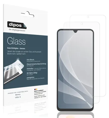 Image de 2x Protection ecrán pour Benco V92c S mat Verre souple Film Protecteur 9H dipos