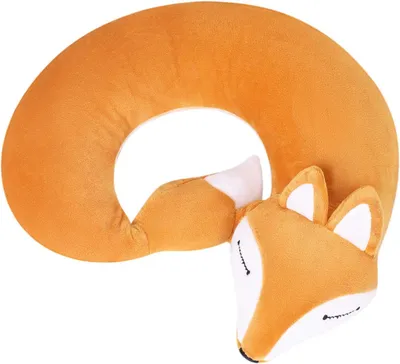 Produktbild von U-förmiges Nackenkissen für Erwachsene und Kinder mit Fuchsdesign