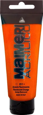 Obrázok produktu pre Maimeri Acrilico Akrylová farba Fluorescent Orange 051 200 ml 1 ks