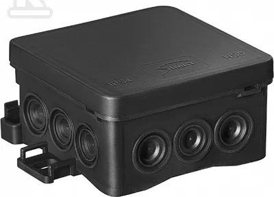 Zdjęcie produktu dla Puszka do montażu ściennego NS5 FASTBOxHOOK, 75x75x40mm, czarna