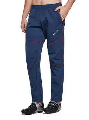 Produktbild von Herren Radhosen Touren Softshell Gefüttert Wasserdicht und Thermisch Isoliert Blau XXL
