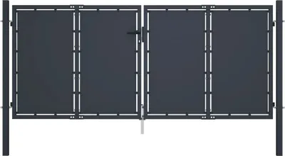 Obrázok produktu pre Záhradná brána z ocele 300x125 cm antracitová