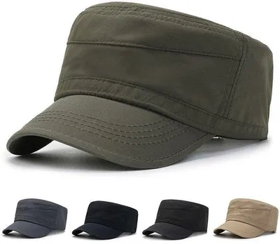 Produktbild von Sommerflachmütze für Herren mit Sonnenschutz, bequeme Sonnenmütze für Herren