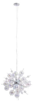 Produktbild von Pendelleuchten - Pendelleuchte "EXPLOSION" irisierend, Hängelampe im Modern Style, aus Metall und Glas in irisierend, 193 cm hoch, Ø 65 cm, G9-Fassung