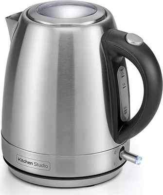 Produktbild von KitchenChef KS12108, 1,2 l, 2000 W, Edelstahl, Edelstahl, Wasserstandsanzeige, Überhitzungsschutz