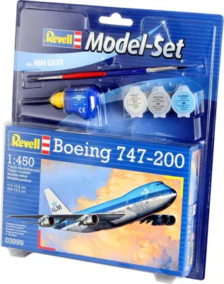 Produktbild von Revell Boeing 747-200, Starrflügelflugzeug-Modell, Montagesatz, 1:450, Boeing 747, Kunststoff, Zwischen