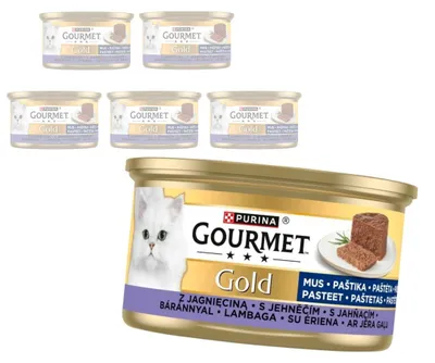 Produktbild von Purina Gourmet Gold Mousse mit Lamm 6x85g Nassfutter für Katzen