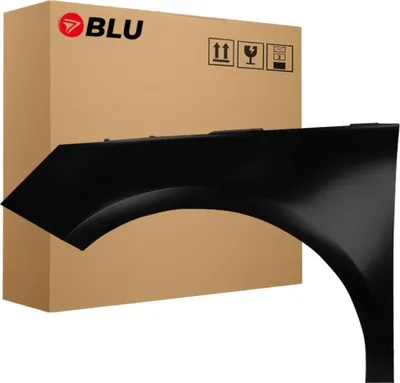 Immagine prodotto di BLU Parafango compatibile con Audi A1 8X LY9B Sinistra Schwarz BrillantSchwarz | 2010-2018 | Anteriore | Verniciato | Pronto per il montaggio | Zincato