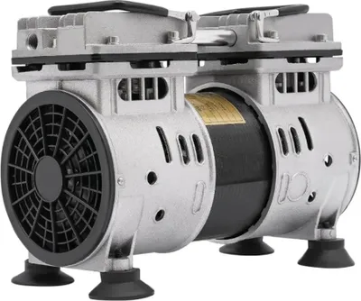 Zdjęcie produktu dla Bezolejowa pompa próżniowa, moc 550 W, prędkość 1400 obr/min, niski poziom hałasu, kolor srebrny