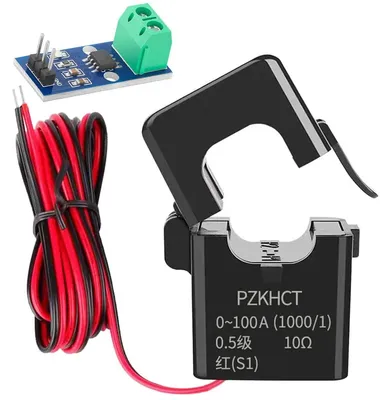 Productafbeelding van Stroomomvormer spoelsensor met drukverbindingsstructuur en 30A sensormodule
