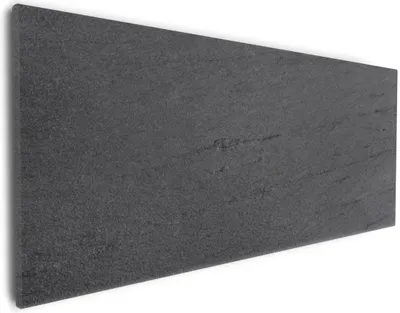 Produktbild von Wallario Premium Leinwandbild Schwarze Schiefertafel Optik - Steintafel in Größe 30 x 75 cm