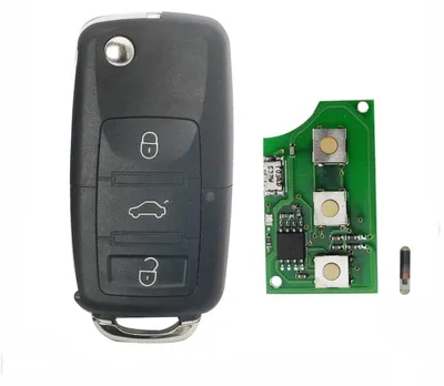 Klappbare Flip-Fernbedienung 3 Tasten für VW & Skoda