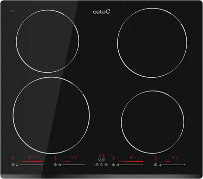Produktbild von CATA INSB 6004 BK, Schwarz, Integriert, 59 cm, Zonen-Induktionskochfeld, Glaskeramik, 4 Zone(n)