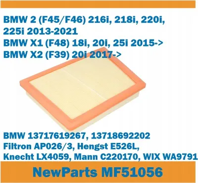 Produktbild von NewParts Filters MF51056 Luftfilter