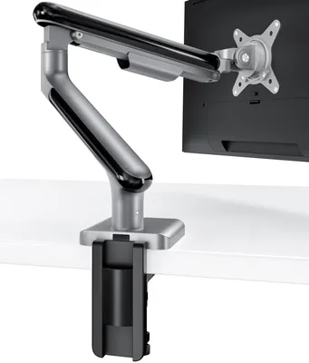 Produktbild von Desktronic Monitorhalterung, Schwarz, Tischhalterung für 1 Monitor 17"-32", VESA 75x75mm, VESA 100x100mm, Gewichtskapazität (pro Bildschirm) 8 kg, Höhenverstellbar