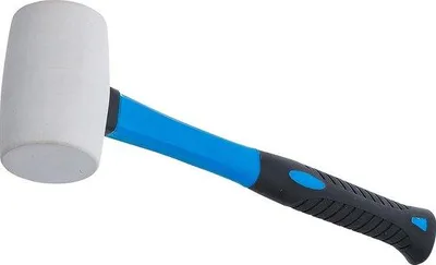 Immagine prodotto di Mazza in gomma | fibra di vetro | testa bianca | Ø 48 mm | 250 g