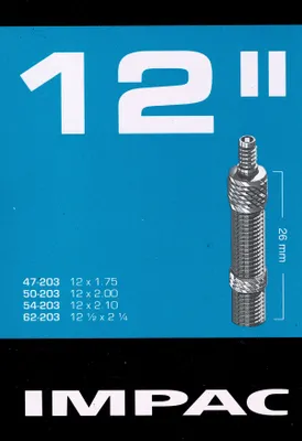 Produktbild von Impac 12 Zoll DV Schlauch Dunlop Blitz Fahrrad Ventil 47 - 62 203