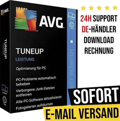 Produktbild von AVG TuneUp 2026 | 10 Geräte | 1 Jahr | Sofortdownload