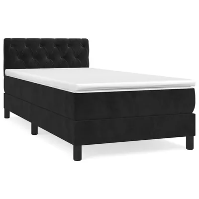 Obrázok produktu pre vidaXL Boxspring posteľ s matracom Black 80x200 cm Velvet