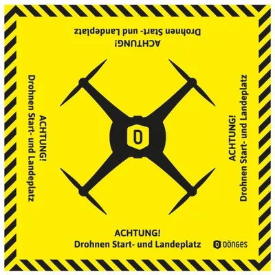 Produktbild von Dönges Bereitstellungsplane Drohnen-Landeplatz, 200 x 200 cm (Drohnen Drohne)