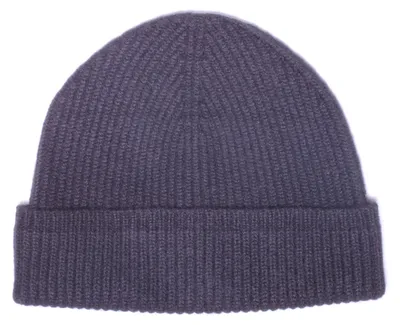 Produktbild von TUMELO 100% Kaschmir Mütze Damen & Herren, edler Cashmere Beanie, Uni, warme Wintermütze - Schwarz