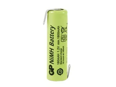 Produktbild von NiMH-Akku, GP, Industriezelle mit Lötfahnen, 50x14mm, 1,2V/1800mAh