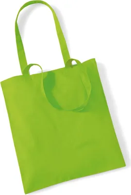 Produktbild von Westford Mill W101 | Bag for Life - Long Handles Einkaufstasche - 38 x 42 cm - Farbe: Lime Green - Größe: One Size