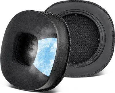Productafbeelding van Vervangende Koel Gel Oorkussens voor Draadloze Bluetooth Hoofdtelefoons met Actieve Geluidsonderdrukking, Comfortabele Earpads met Geluidsisolatie en Schuim