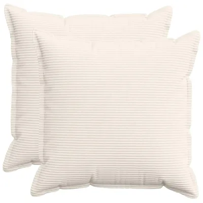 Produktbild von vidaXL Kissenbezug 2 stk. HOUTEN Creme 80 x 80 cm Cord