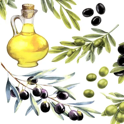 Produktbild von 240 Duni Tissue-Servietten 33 x 33 cm Olives 3-lagig