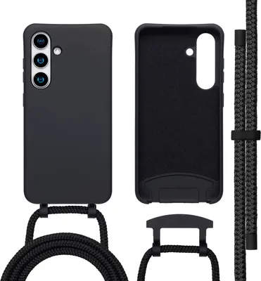 Image de imoshion Coque arrière colorée avec cordon amovible et MagSafe pour Samsung Galaxy S25 / S24 - Noir