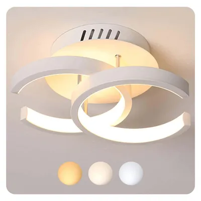 Produktbild von Deckenleuchten 3-Farbige Decken-Lampe Dimmbar LED Deckenleuchte LED fest integriert, Warmweiß, Neutralweiß, Kaltweiß, Wohnzimmer Flur Eingang