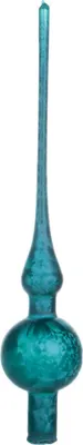 Produktbild von Christbaumspitze 28cm Petrol Eislack