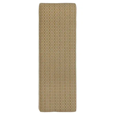 Zdjęcie produktu dla WOMO-DESIGN Ławka tapicerowana Palma w obiciu z tkaniny, 120 x 48 x 40 cm, drewnopodobna biało-złota