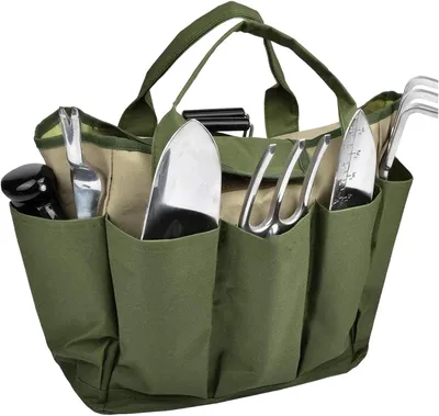 Produktbild von Gartenwerkzeugtasche mit 8 wasserdichten Seitentaschen für die Organisation von Gartenwerkzeugen