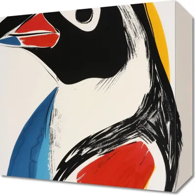 Produktbild von Bild 30x30cm Vogelporträt